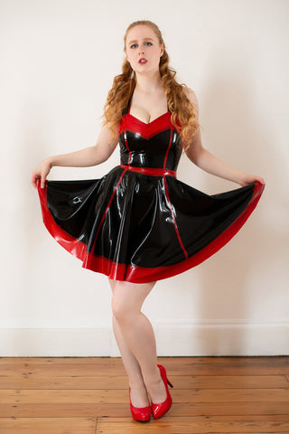 Latex Rockabilly Dress