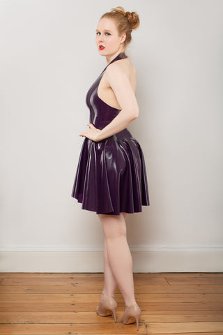 Latex Lattice Window Dress