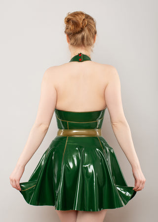 Latex Tartan Window Dress