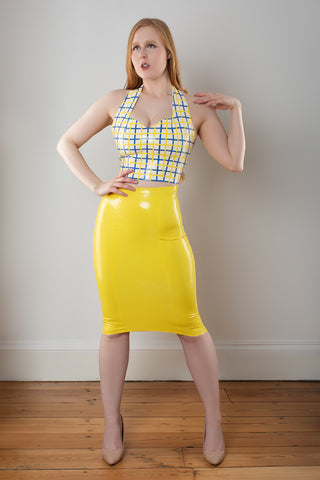 Latex Pencil Skirt