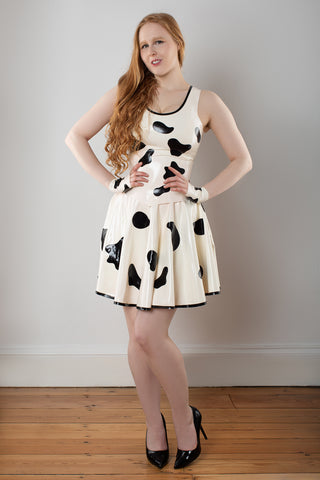 Latex Cow Print Top