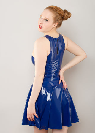 Latex Sleeveless Floaty Dress