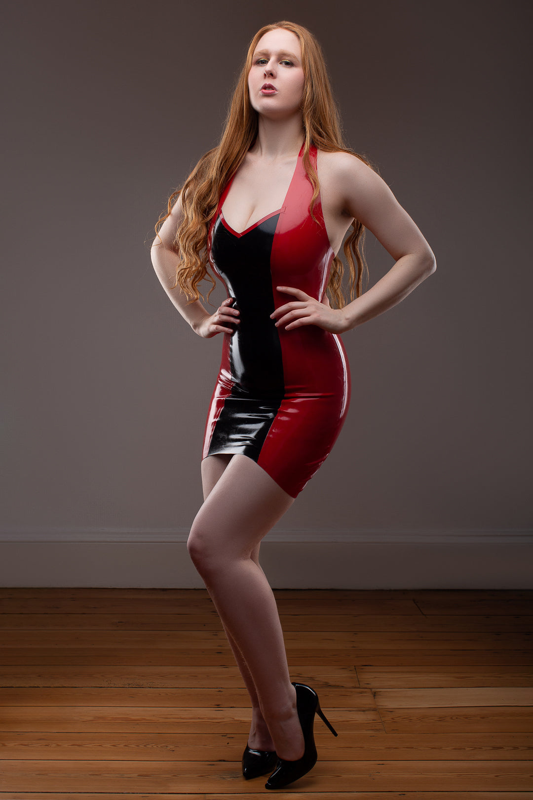 Latex Halter Neck Dress Latex Capital Latex Halter Neck Dress Latex Capital